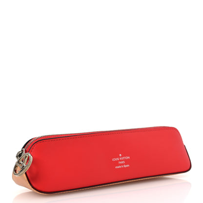 Louis Vuitton Monogram Elizabeth Pencil Pouch Red 3 of 8