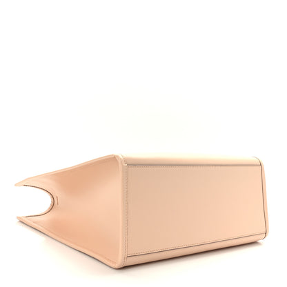 Fendi Vitello King Plexiglass Logo Embossed Medium Fendi Sunshine Shopper Tote Light Rose 4 of 8