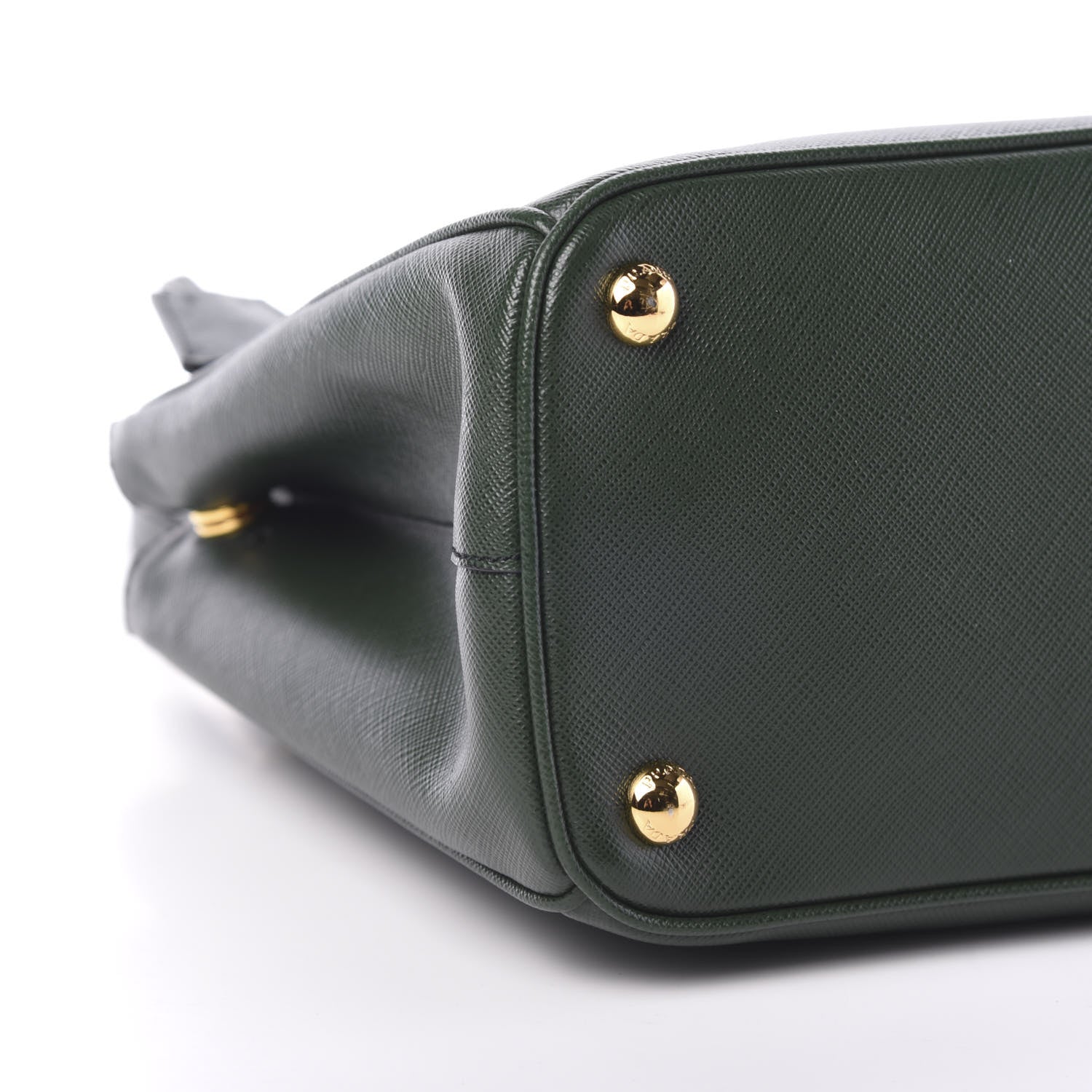 Prada Saffiano Small Galleria Double Zip Tote Smeraldo 11 of 12