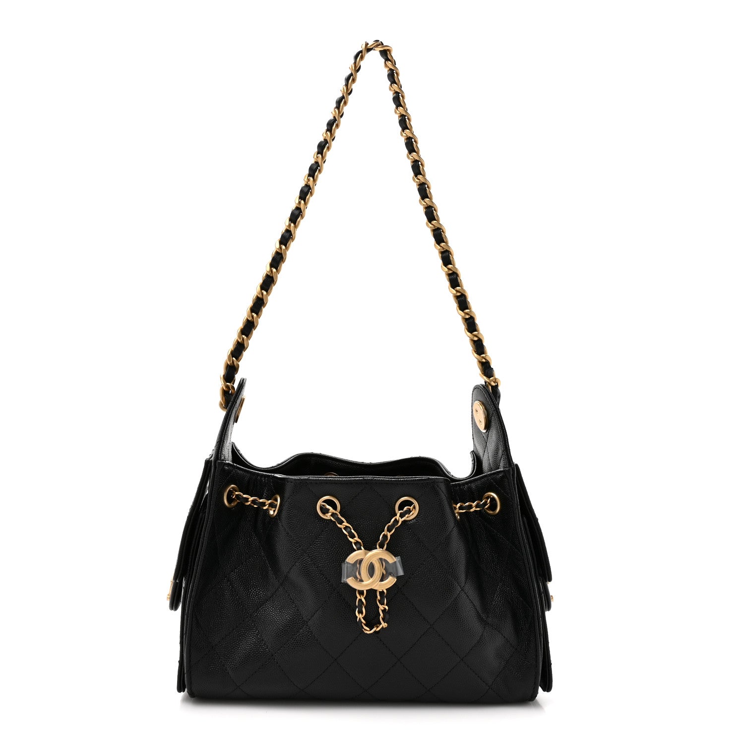 Chanel Caviar Quilted Mini Chanel 25 Handbag Black 1 of 10