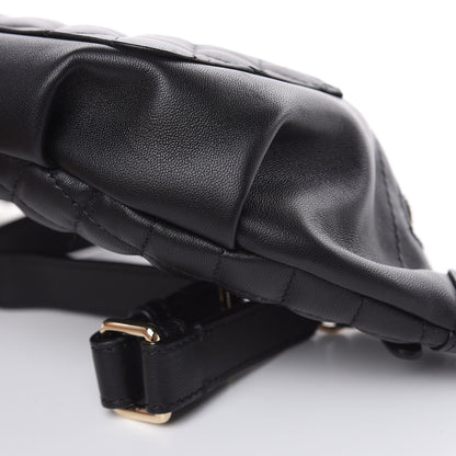 Chanel Lambskin Quilted Waist Bag Fanny Pack Black 9 of 12