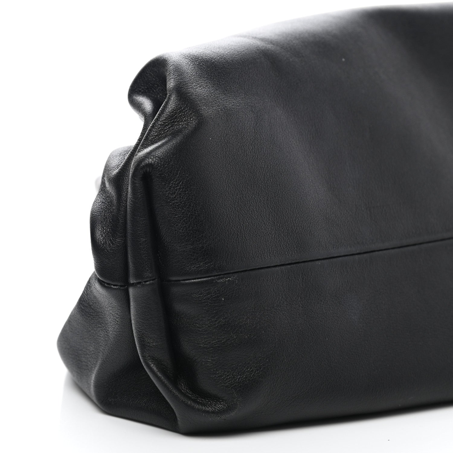 Bottega Veneta Smooth Butter Calf The Pouch Oversized Clutch Black 9 of 11