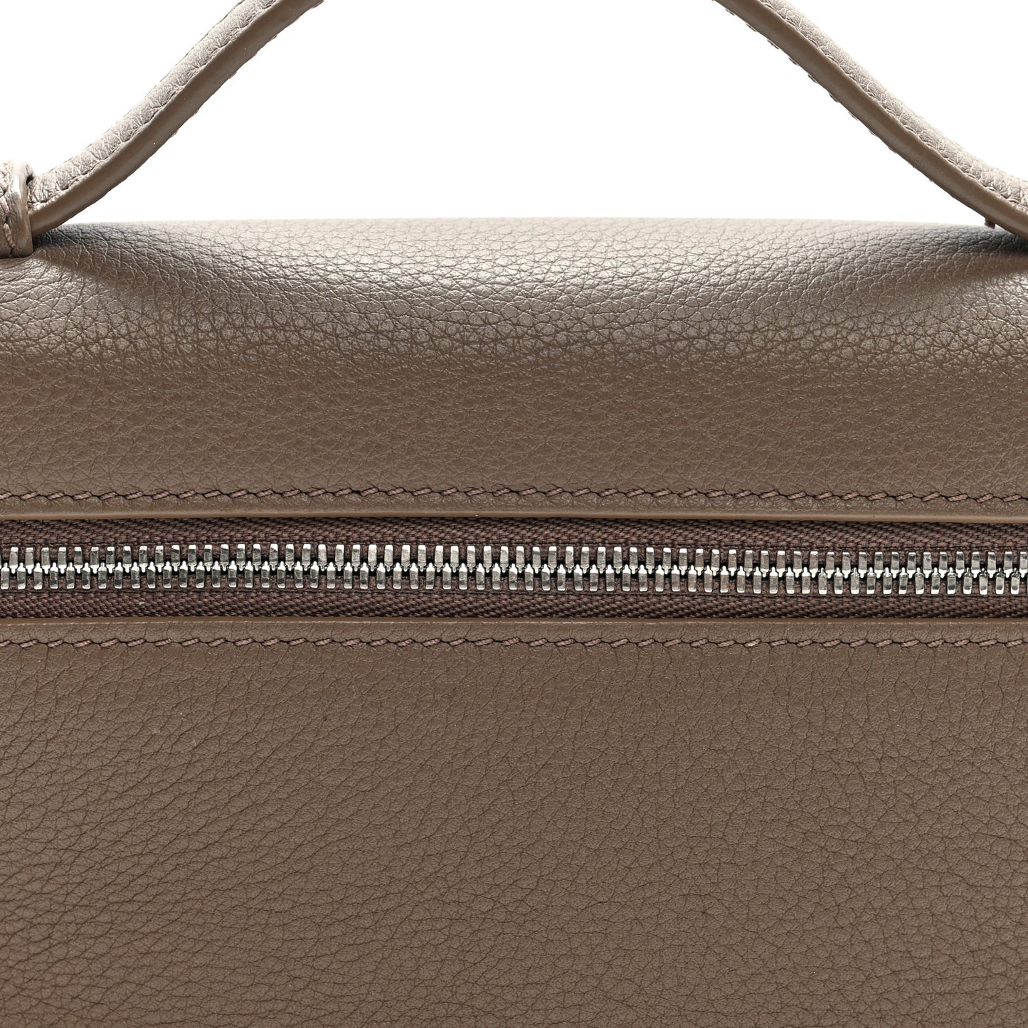 Grained Calfskin L19 Extra Pocket Pouch Warm Mastic