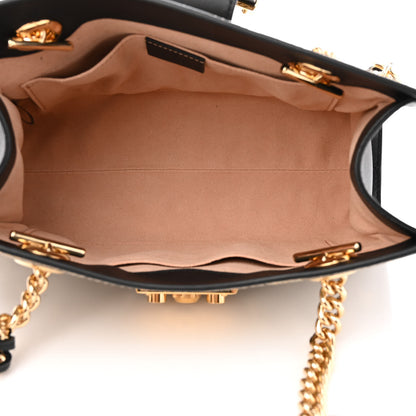Gucci GG Supreme Monogram Bees Small Padlock Tote Beige Oro Black 5 of 11