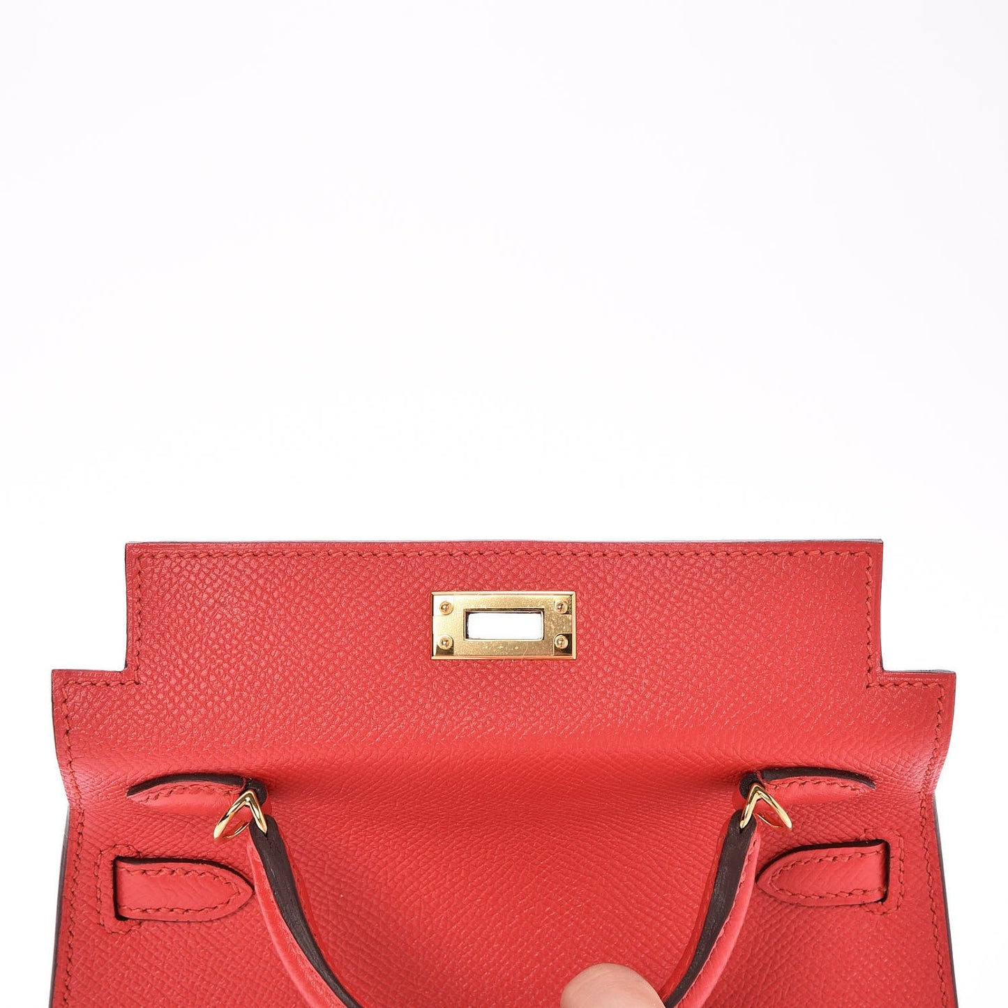 Epsom Mini Kelly Sellier 20 Rouge Tomate
