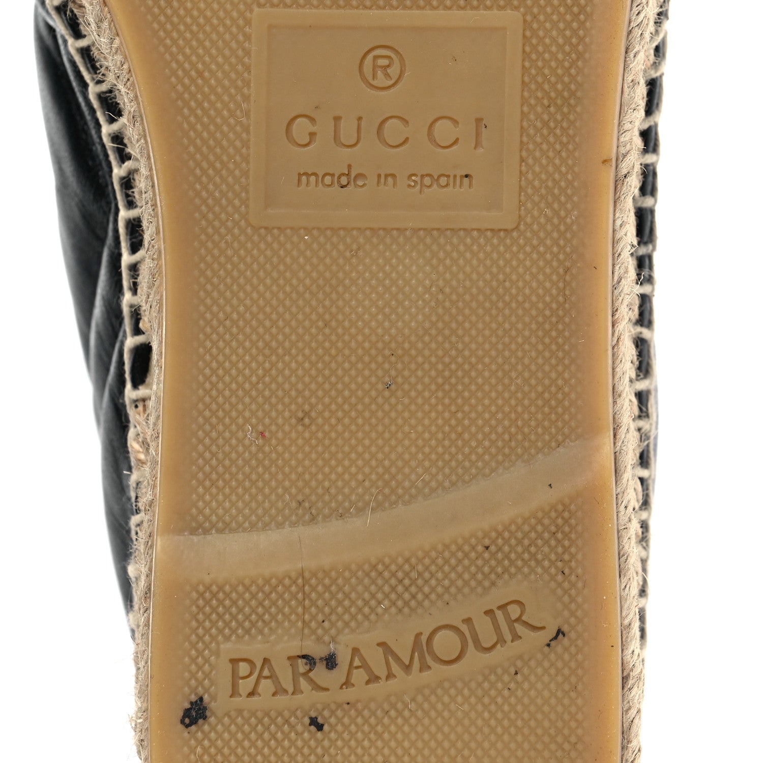 Gucci Nappa Matelasse GG Marmont Espadrilles 37.5 Black 6 of 9