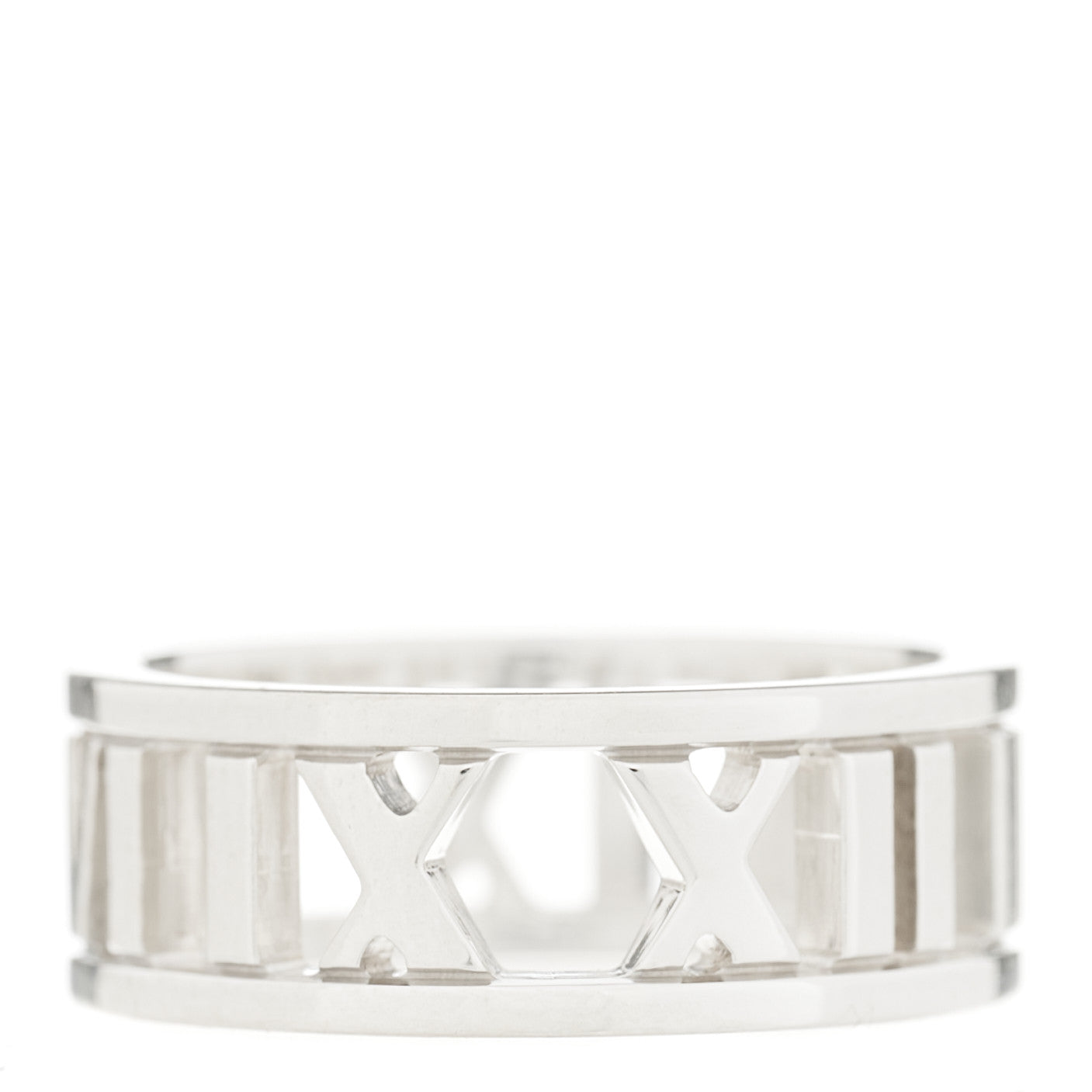 Sterling Silver Wide Atlas Open Ring 49 4.75