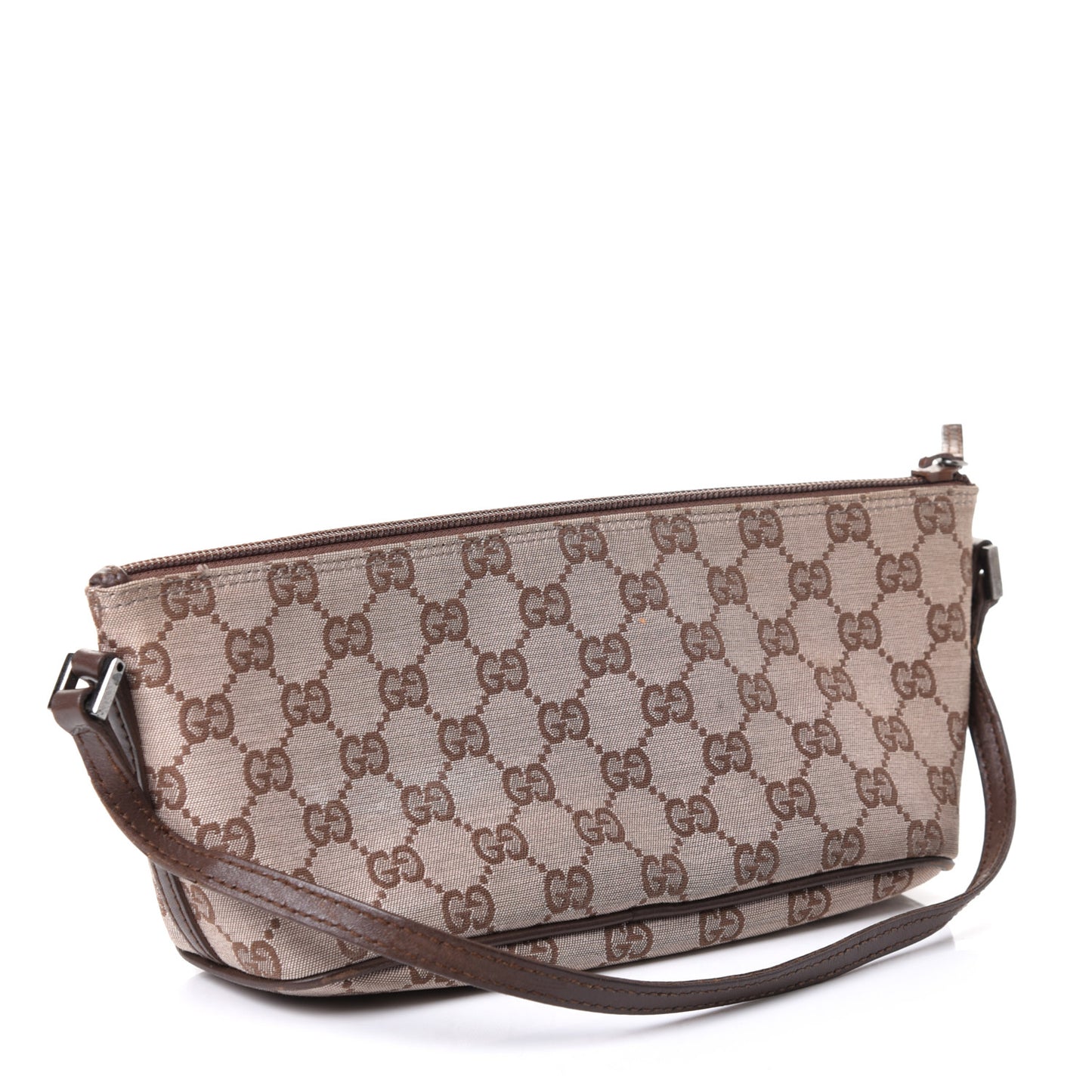 Monogram Web Boat Pochette Brown