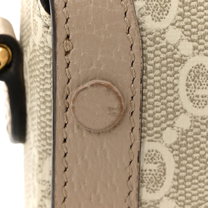 Gucci GG Supreme Monogram Textured Dollar Calfskin Mini Horsebit 1955 Shoulder Bag Beige Mystic White Oatmeal 11 of 12