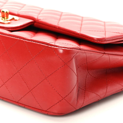 Chanel Lambskin Quilted Medium Double Flap Red 9 of 9
