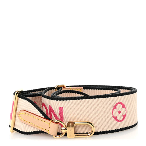 Jacquard Shoulder Strap Black White Pink