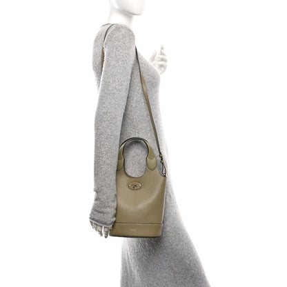 Mulberry Small Classic Grain Silky Calfskin Lily Tote Linen Green 2 of 9