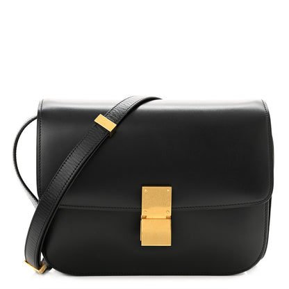 Celine Box Calfskin Medium Classic Box Flap Bag Black 1 of 11