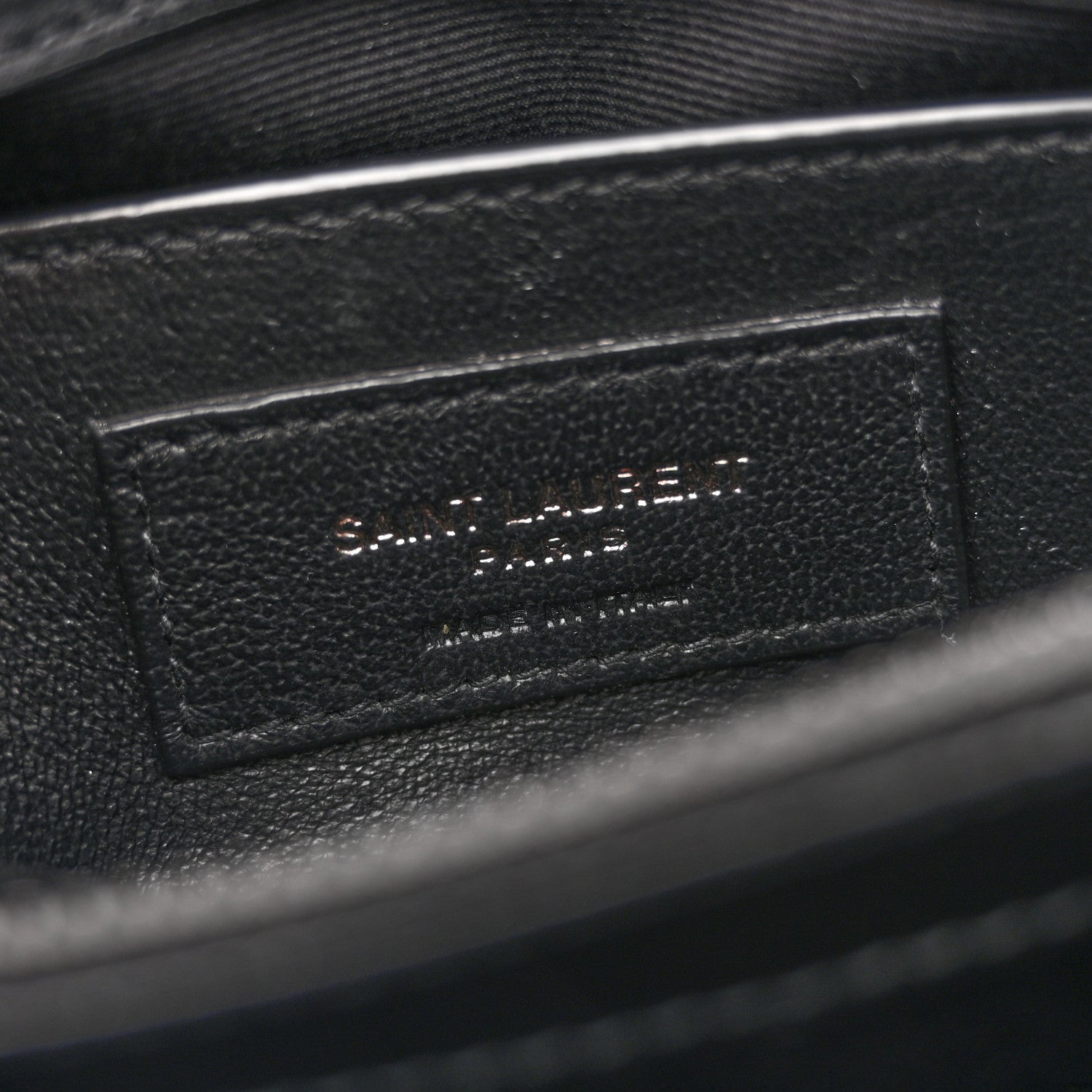 Saint Laurent Calfskin Y Quilted Monogram Monochrome Small Loulou Chain Satchel Black 6 of 11