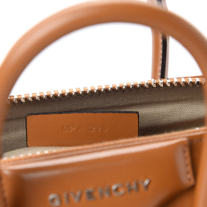 Givenchy Shiny Lord Calfskin Mini Antigona Camel 9 of 10