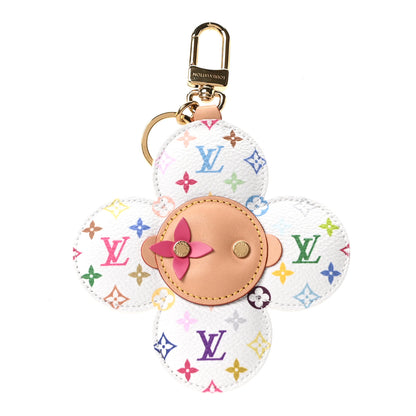 Louis Vuitton LV x TM Monogram Multicolor Vivienne Head Bag Charm White 1 of 4
