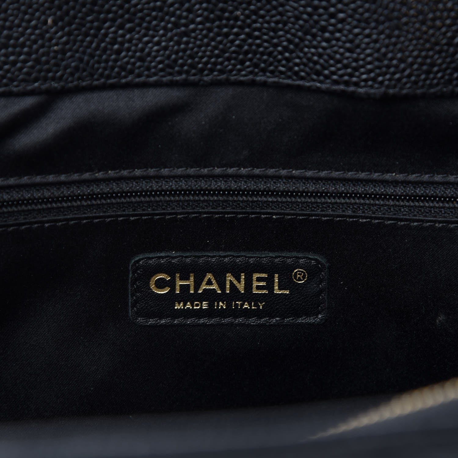 Chanel Caviar Quilted XL Grand Shopping Tote GST Black 15 of 17