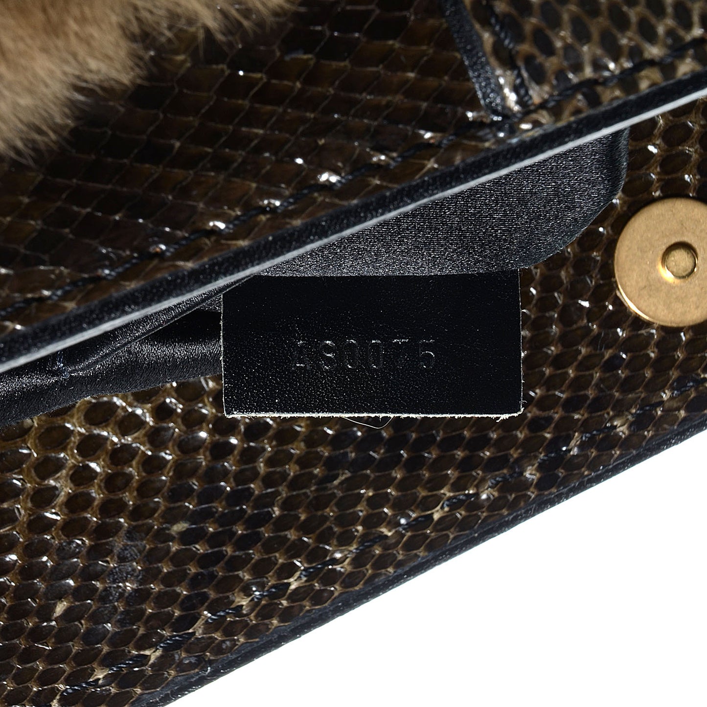 Monogram Denim Chinchilla Lizard Trapeze PM