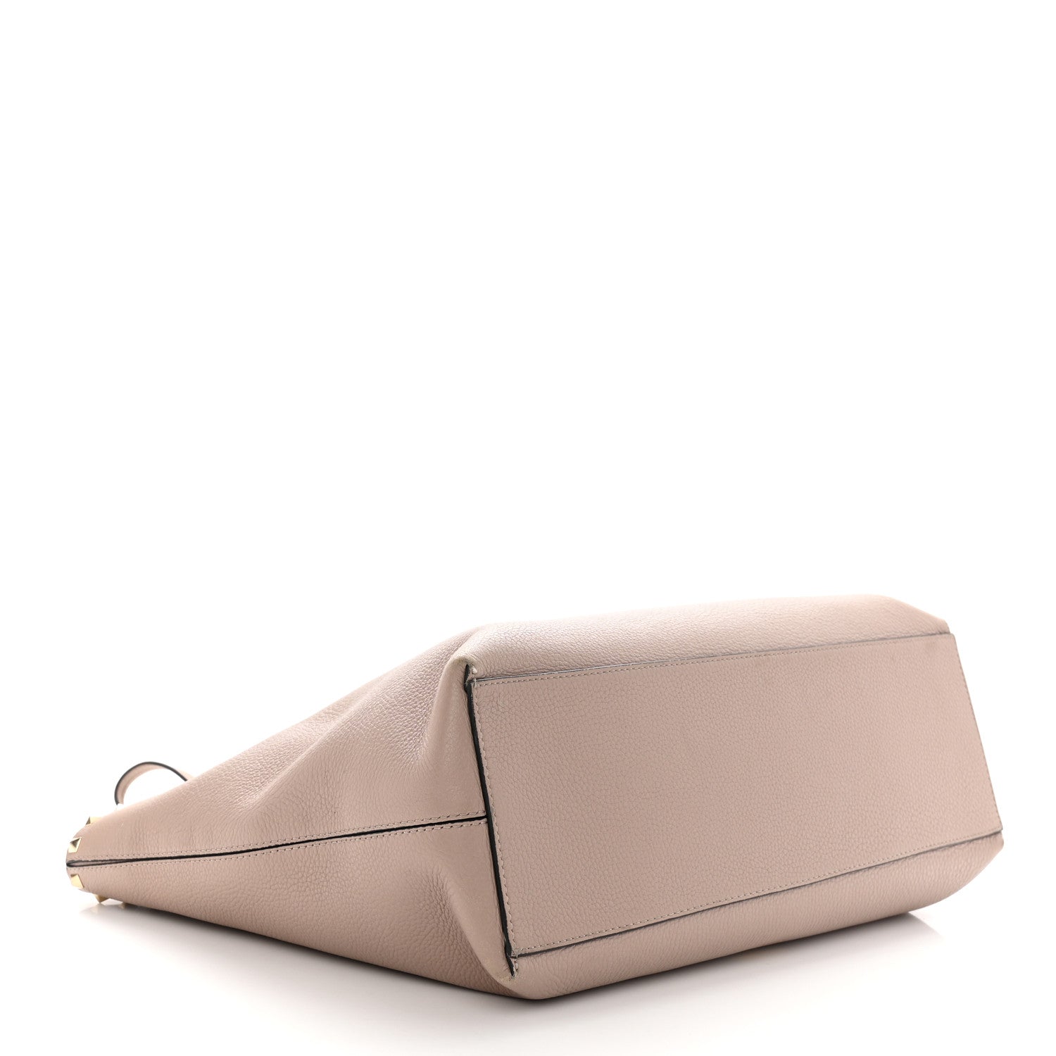 Valentino Garavani Grained Calfskin Rockstud Shoulder Tote Poudre 4 of 9