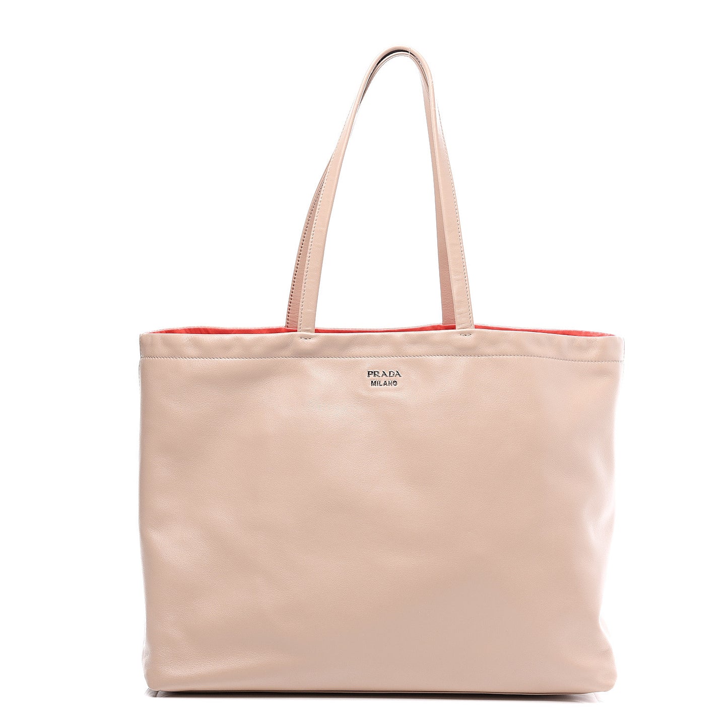 Soft Calfskin Shopping Tote Cammeo Lacca