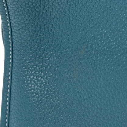 Hermes Taurillon Clemence Evelyne III PM Blue Jean 11 of 11