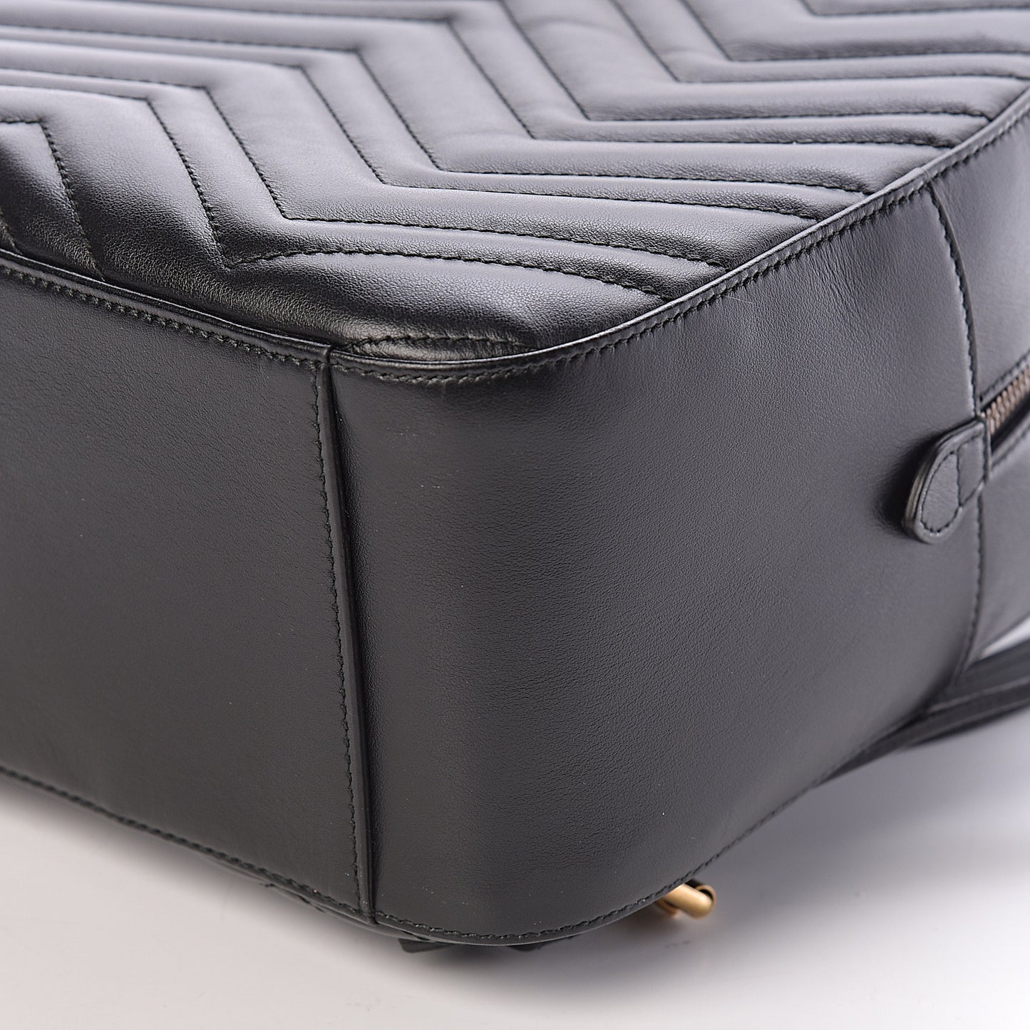 Calfskin Matelasse GG Marmont Backpack Black