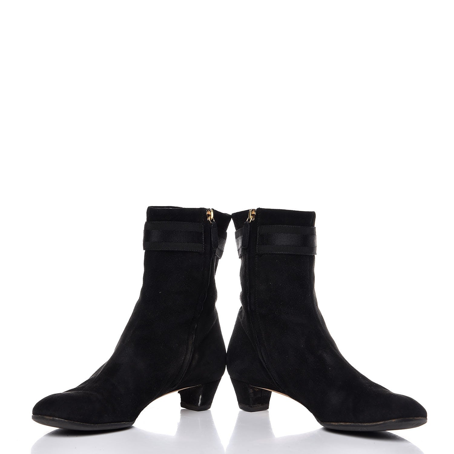 Gucci Suede Ankle Boots 37.5 Black 6 of 19