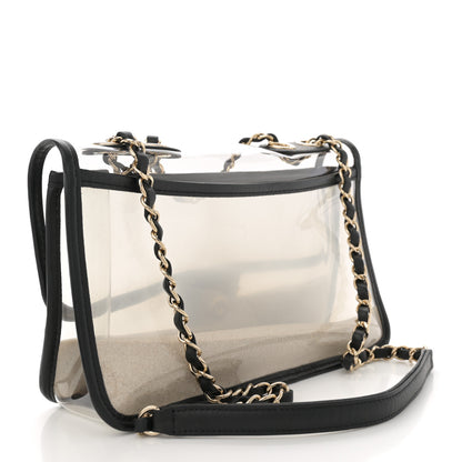 Chanel Lambskin PVC Medium Sand By The Sea Flap Black 3 of 12