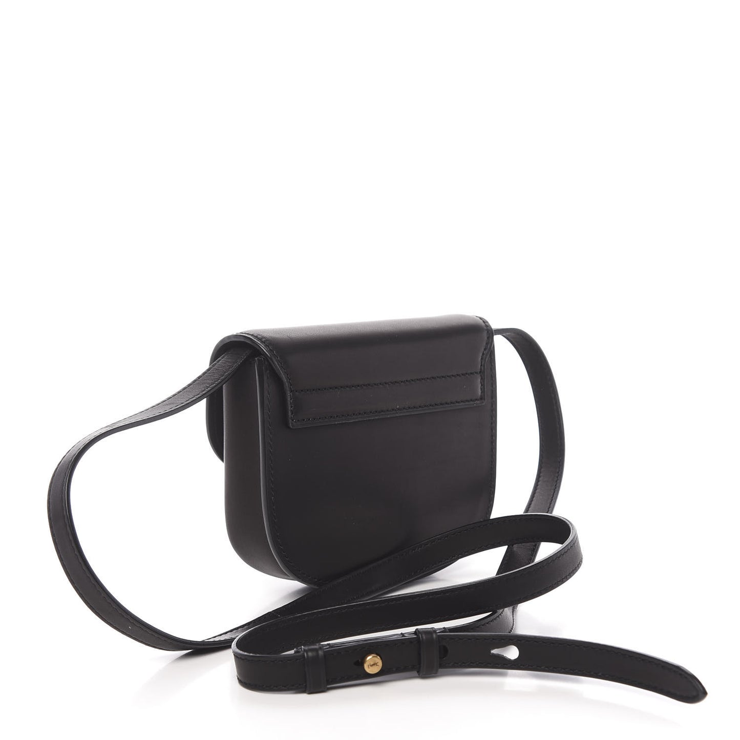Smooth Calfskin Mini Classic Monogram Kaia Satchel Black