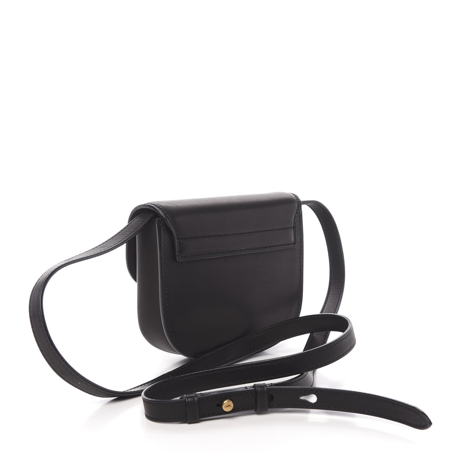 Saint Laurent Smooth Calfskin Mini Classic Monogram Kaia Satchel Black 3 of 9