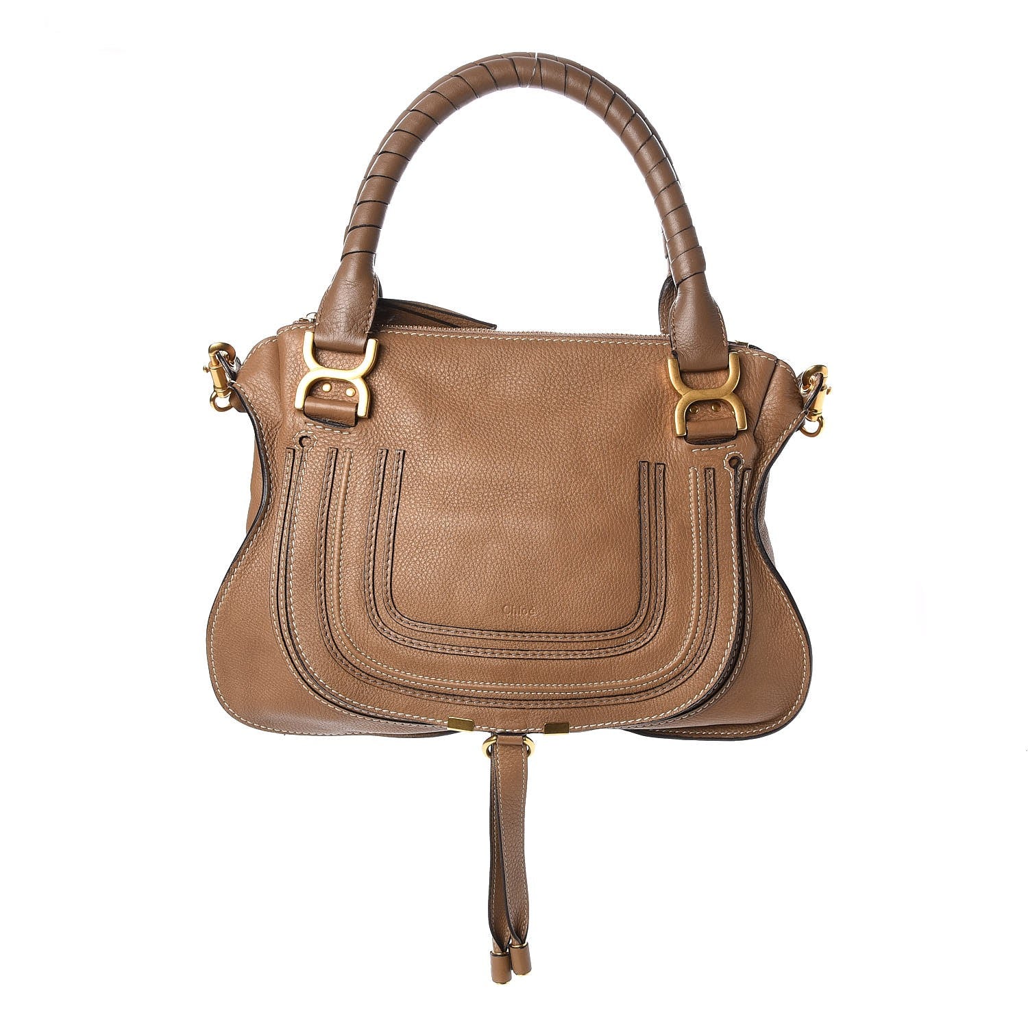 Chloe Calfskin Medium Marcie Satchel Nut 1 of 7