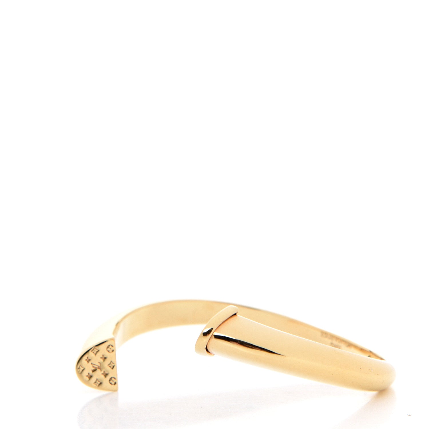Louis Vuitton Monogram Rigid LVness Bracelet Gold 2 of 7
