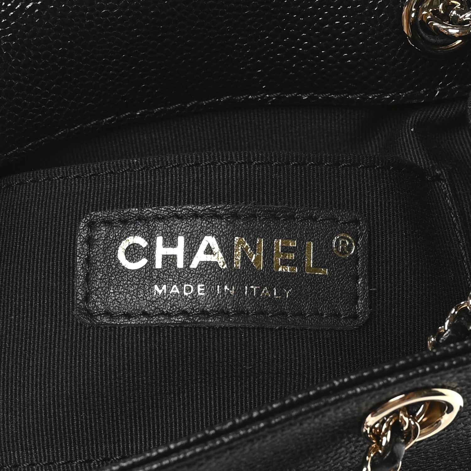 Chanel Shiny Caviar Quilted Small Duma Pockets Drawstring Backpack Black 6 of 11