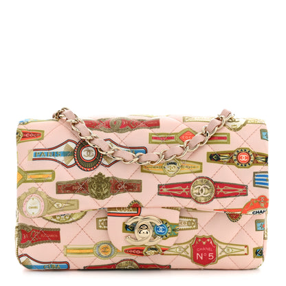 Chanel Satin Paris Cuba Cigare Print Mini Flap Pink 1 of 10