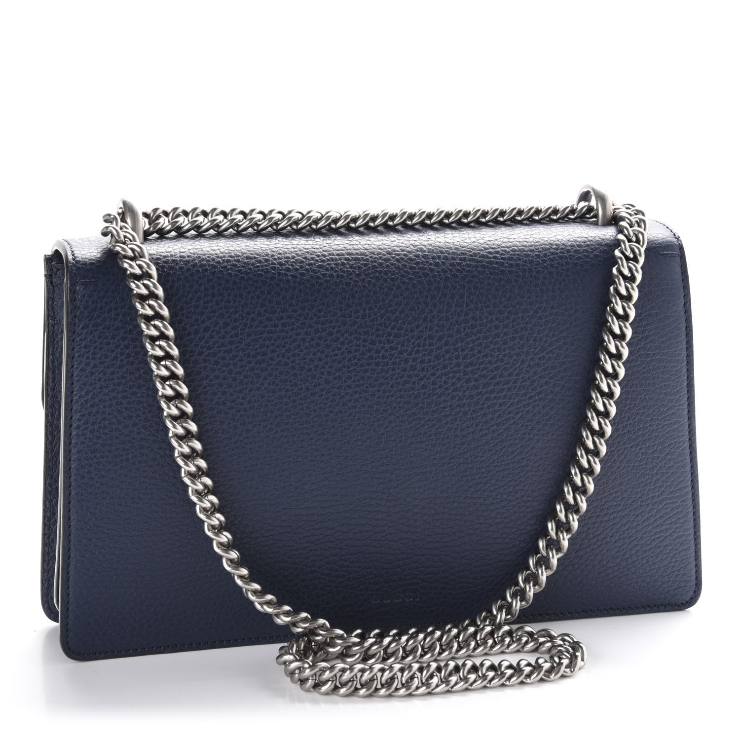 Gucci Dollar Calfskin Crystal Small Dionysus Shoulder Bag Blue Agata Montana Sapphire 3 of 10