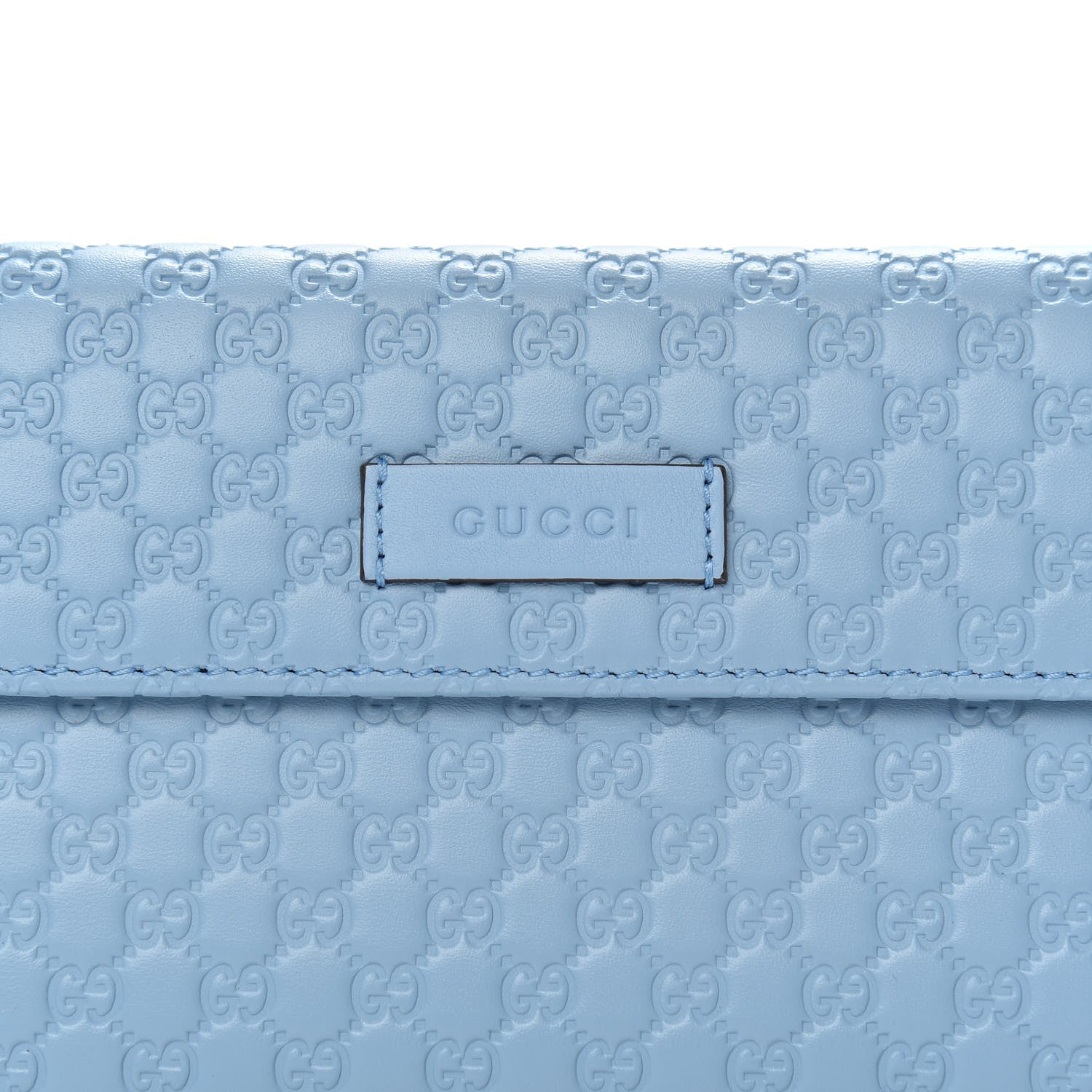 Gucci Soft Microguccissima Continental Zip Wallet Mineral Blue 11 of 11
