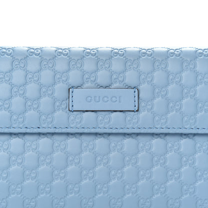 Gucci Soft Microguccissima Continental Zip Wallet Mineral Blue 11 of 11