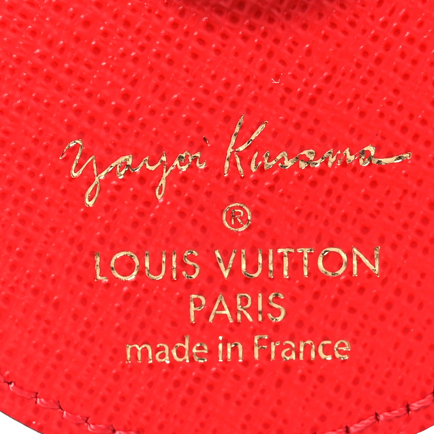 Louis Vuitton Monogram Kusama Pumpkin Dots Key Holder Red 3 of 4