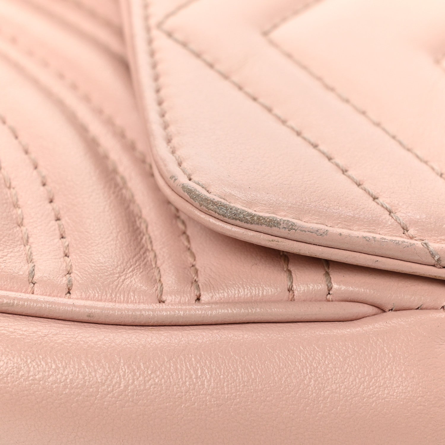 Gucci Calfskin Matelasse Mini GG Marmont Shoulder Bag Perfect Pink 13 of 13