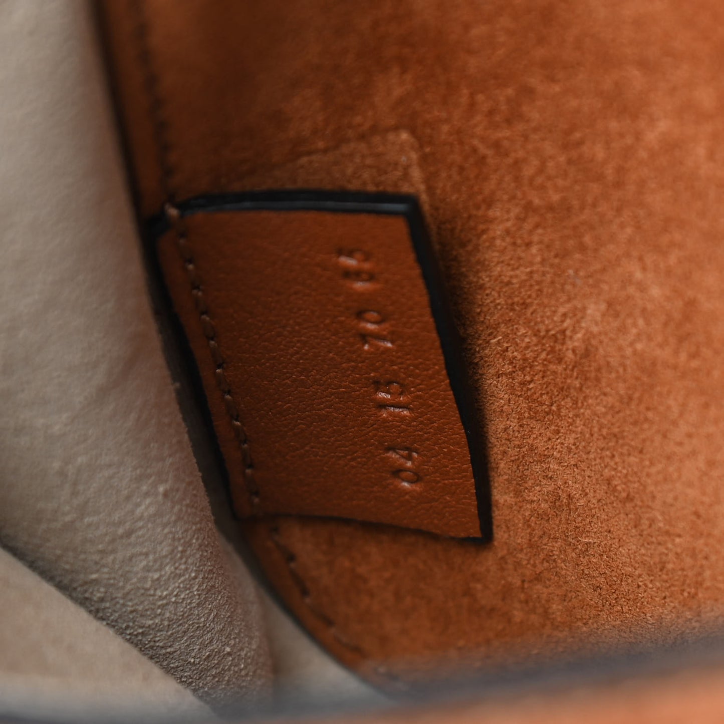 Suede Calfskin Braided Mini Hudson Shoulder Bag Caramel