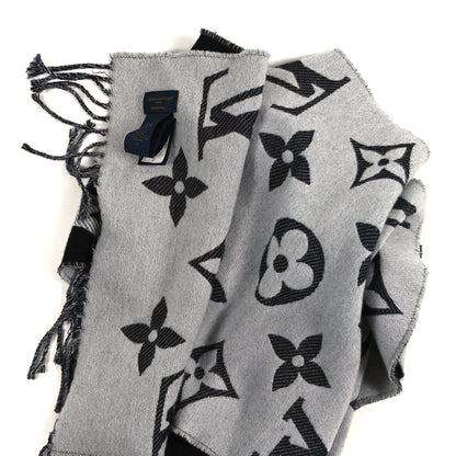 Louis Vuitton Wool Monogram LV Essential Scarf Black 3 of 3