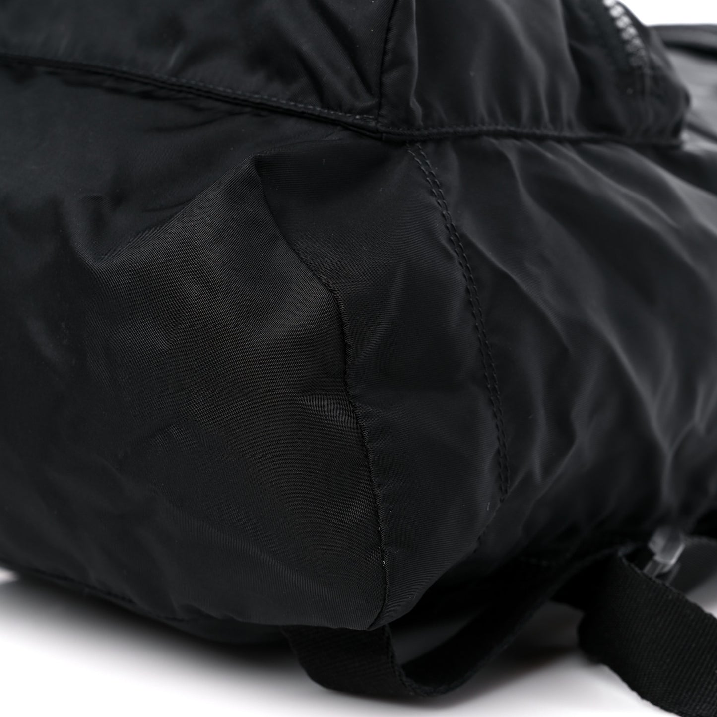 Nylon Logo Backpack Black
