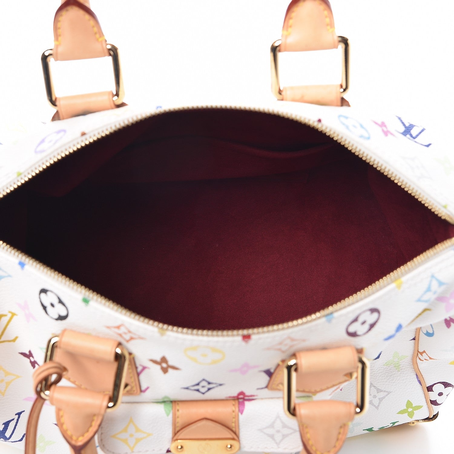 Louis Vuitton Monogram Multicolor Speedy 30 White 5 of 11