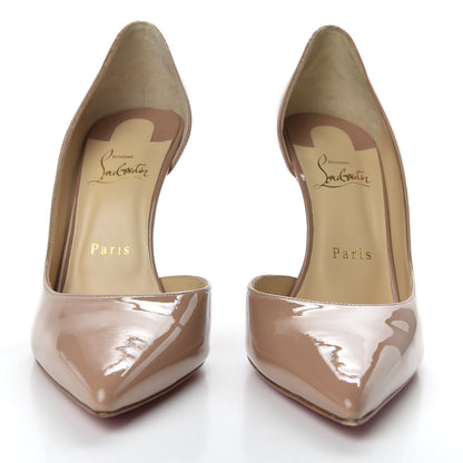 Christian Louboutin Patent Iriza 100 Pumps 39 Nude 2 of 10