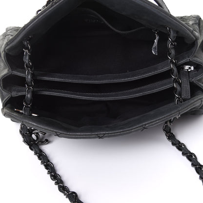 Chanel Aged Calfskin Medium Just Mademoiselle Bowling Bag Black 5 of 10