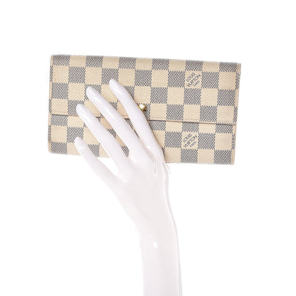 Louis Vuitton Damier Azur Sarah Wallet 2 of 7