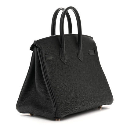 Hermes Togo Birkin 25 Black 2 of 12