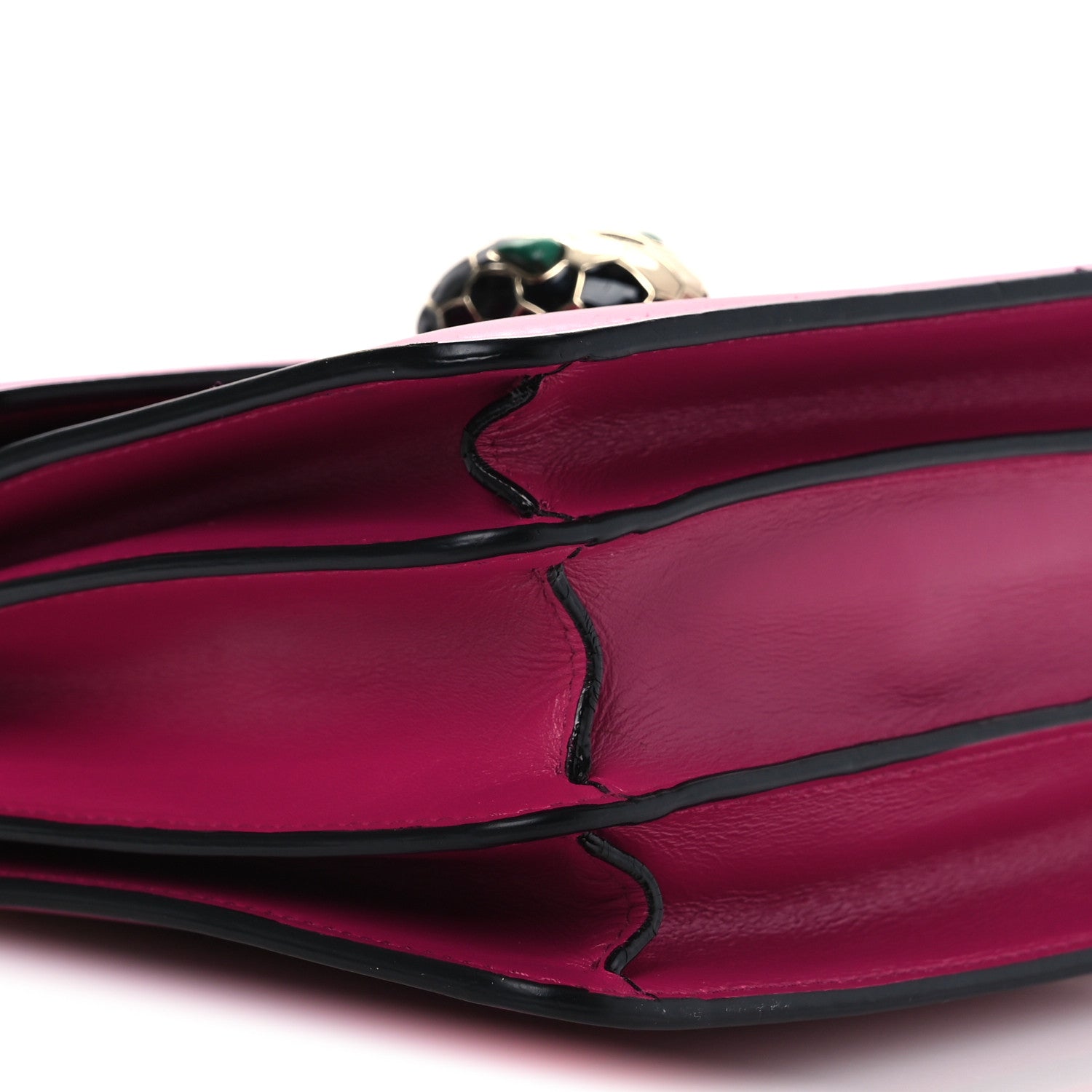 Bulgari Calfskin Serpenti Forever Top Handle Pink 9 of 14
