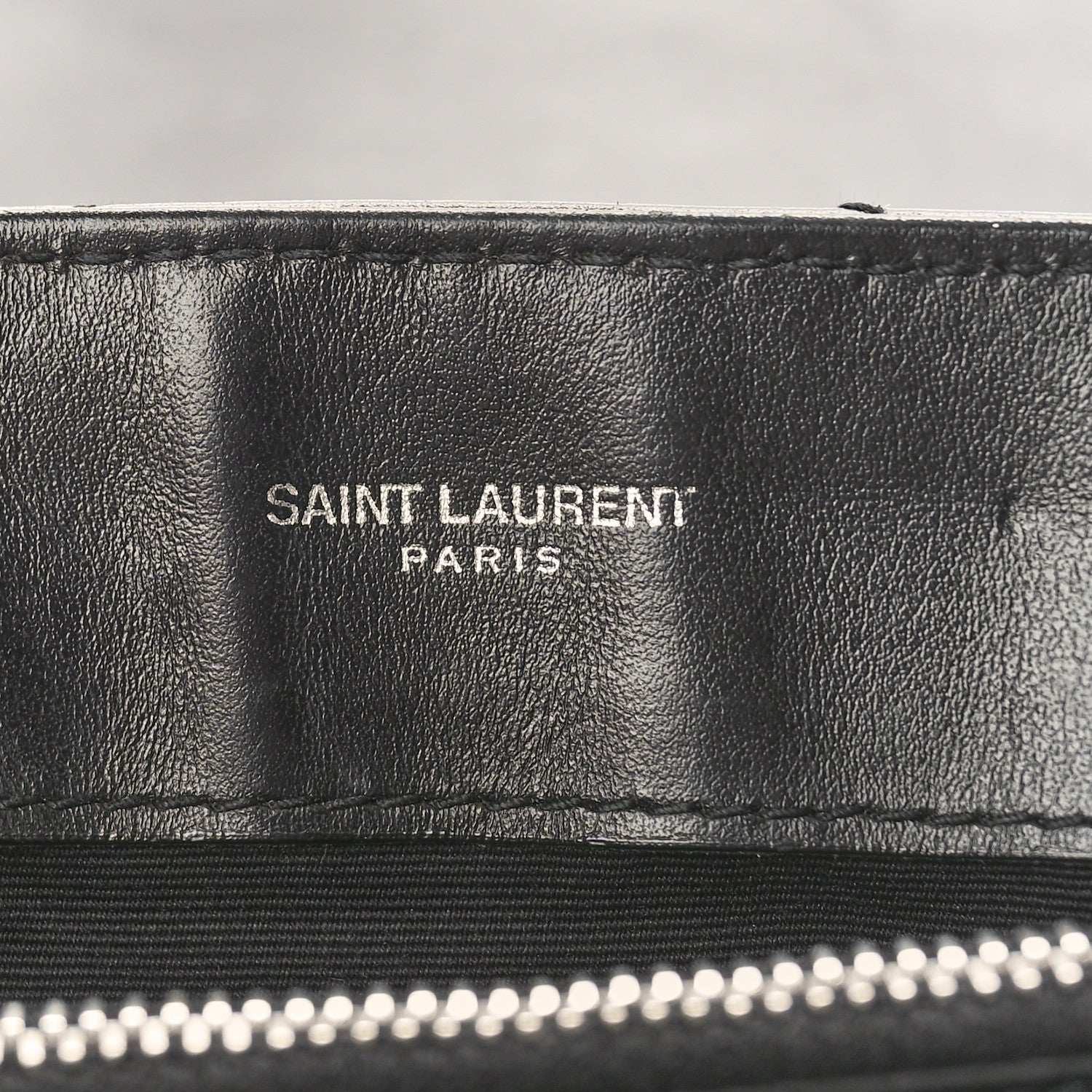 Saint Laurent Calfskin Y Quilted Monogram Small Loulou Chain Satchel Black 6 of 11