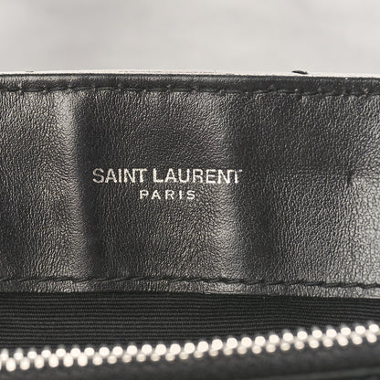 Saint Laurent Calfskin Y Quilted Monogram Small Loulou Chain Satchel Black 6 of 11